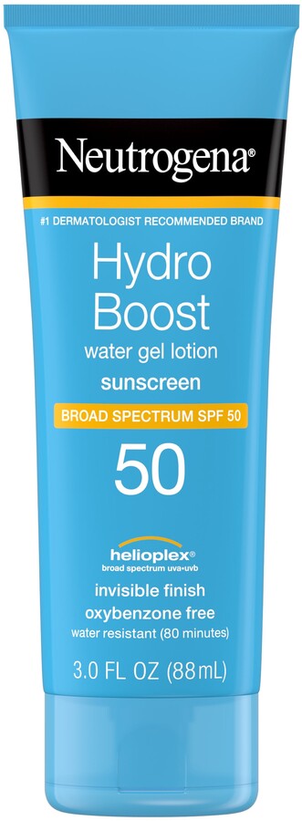 Neutrogena Hydro Boost Moisturizing Gel Sunscreen Lotion for Face and Body, SPF 50, 3 oz