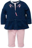Thumbnail for your product : Little Me Girls' Embellished Jacket, Top & Leggings Set