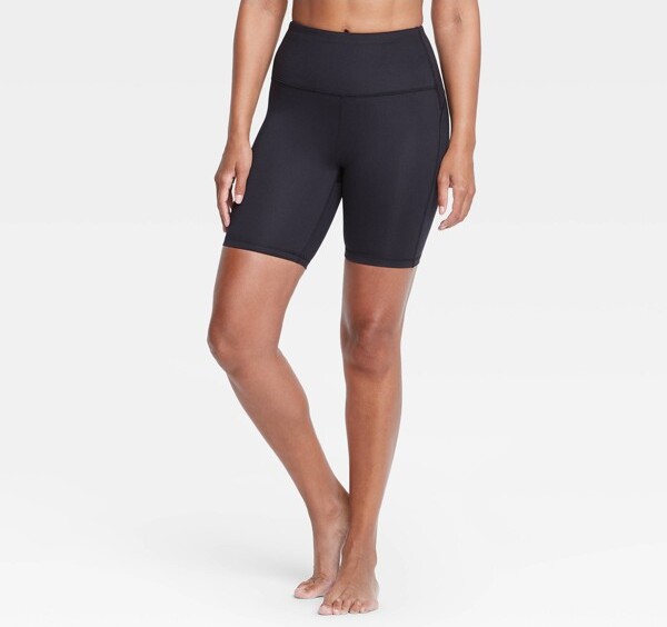 All in Motion Women's Contour Curvy High-Rise Shorts 7 - All in otion™  Black - ShopStyle