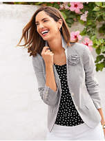 Thumbnail for your product : Talbots Stripe Blazer with Corsage