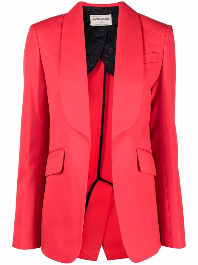 Long Red Blazer | Shop the world's largest collection of fashion 