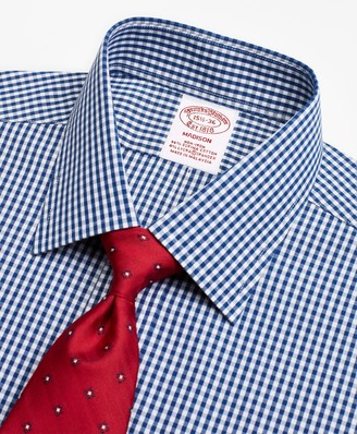 Brooks Brothers Stretch Madison Classic-Fit Dress Shirt, Non-Iron Gingham