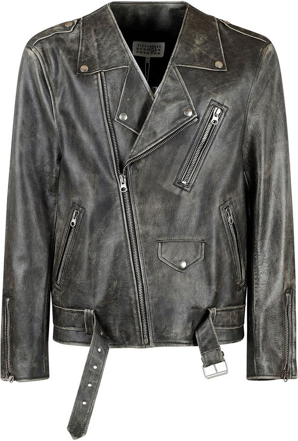 MM6 MAISON MARGIELA Distressed-Effect Belted Jacket