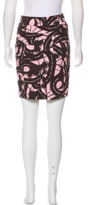 Diane von Furstenberg Printed Mini Skirt