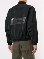 Thumbnail for your product : Issey Miyake Pre-Owned 1980's Sport Line Care Label print bomber jacket