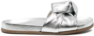 Rodo Metallic Knotted Sandals