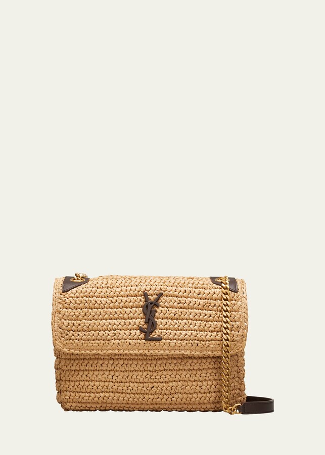 Saint Laurent Niki Monogram Medium Crocheted Shoulder Bag - ShopStyle