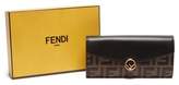 Thumbnail for your product : Fendi F Is Continental Leather Wallet - Womens - Black Brown