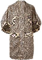 Thumbnail for your product : Givenchy oversize leopard print coat