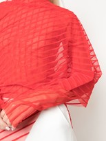 Thumbnail for your product : Paula Knorr Velvet Striped Asymmetric Top