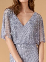 Thumbnail for your product : Monsoon Holly Sustainable V-Neck Embellished Maxi Dress - Blue