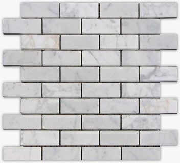 Direct Stone Source 1" x 3" Marble Brick Joint Mosaic Wall & Floor Tile