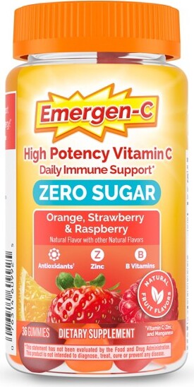 Emergen-C Emergen-CZeroSugarAssortedFruitGummyVitamins-36ct