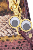 Thumbnail for your product : Sophie Hulme Envelope mini python shoulder bag