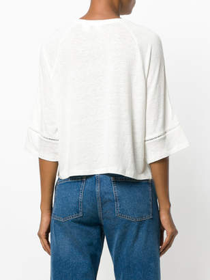 Levi's broderie anglaise detail blouse