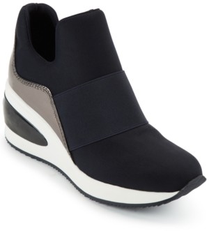 dkny leya wedge sneakers