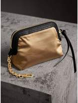 Thumbnail for your product : Burberry Small Zip-top Leather-trimmed Technical Nylon Pouch