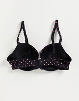 Thumbnail for your product : New Look 2 pack polka dot t-shirt bra in black pattern