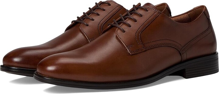 Johnston & Murphy Reeve Plain Toe Men's Lace Up Wing Tip Shoes Brown : 9 M (D), Leather