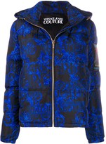 Thumbnail for your product : Versace Hooded Baroque-Print Puffer Jacket
