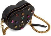 Thumbnail for your product : Versace Jeans Couture Black Saffiano Jeweled Heart Bag