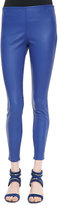 Thumbnail for your product : Victoria Beckham Cropped Leather Leggings, Electric Blue