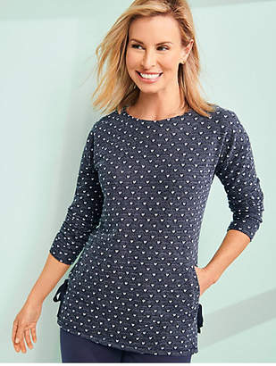 Talbots Terry Side-Tie Top