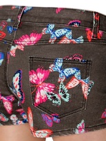 Thumbnail for your product : American Retro Butterflies Stretch Washed Denim Shorts