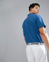 Thumbnail for your product : adidas textured stripe polo in blue dh6816