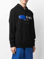 Thumbnail for your product : Palm Angels Sprayed logo-print hoodie
