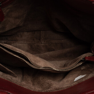 Bottega Veneta Red Intrecciato Leather Large Maggiore Tote