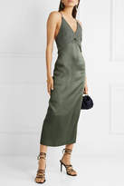Thumbnail for your product : Dion Lee Satin And Crepe Midi Dress