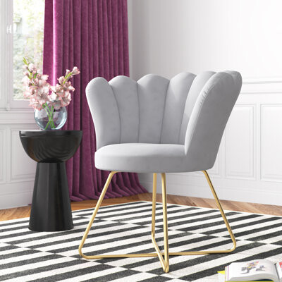 Etta Avenue™ Teen Tierra 42.9Cm Tufted Velvet Barrel Chair