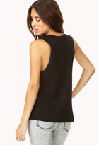 Thumbnail for your product : Forever 21 Snoopy Muscle Tee