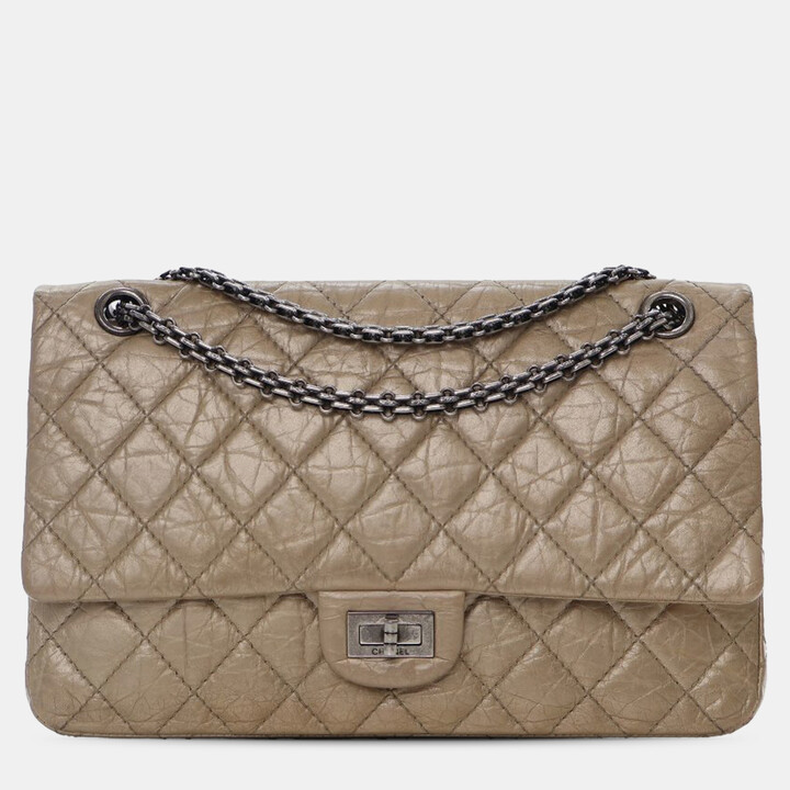 Chanel Brown Reissue 2.55 Aged Calfskin Double Flap 226
