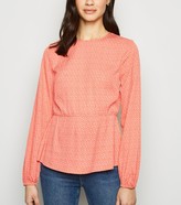 Thumbnail for your product : New Look Madam Rage Butterfly Peplum Top