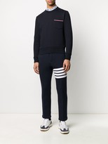 Thumbnail for your product : Thom Browne Loopback Stripe Pocket Sweatshirt