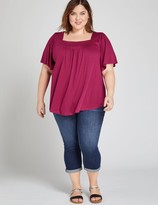 Thumbnail for your product : Lane Bryant Square-Neck Swing Top