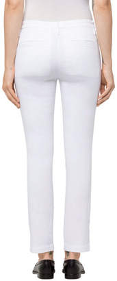 J Brand Clara Mid-Rise Trouser In White