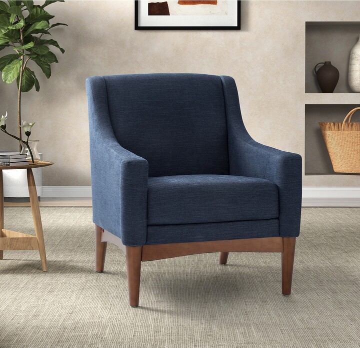 Francis Comfy Living Room Armchair with Sloped Arms by HULALA HOME