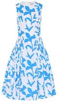 Carolina Herrera Floral-printed cotton-blend dress
