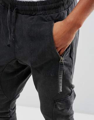 Brooklyns Own Cargo Joggers In Black