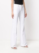 Thumbnail for your product : Pt01 Mid Rise Flared Trousers