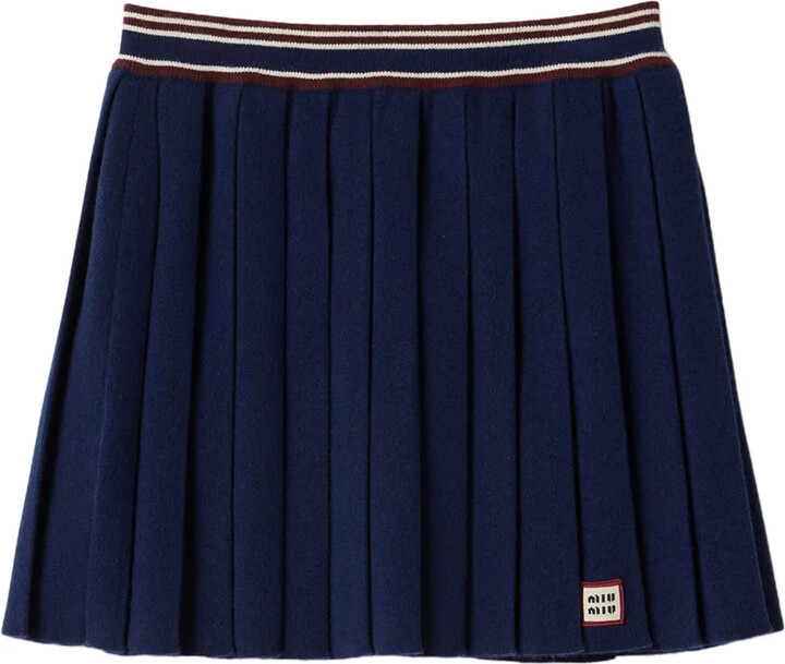 Miu Miu Pleated Mini Skirt