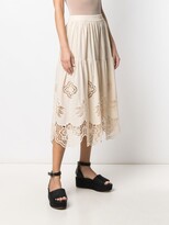 Thumbnail for your product : See by Chloe Broderie-Anglaise Cotton Skirt