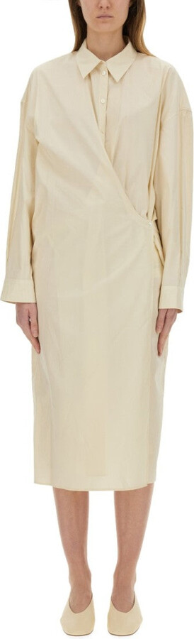 Lemaire Straight Collar Twisted" Dress