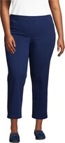 Thumbnail for your product : Lands' End Women's Plus Size Mid Rise Pull On Knockabout Chino Crop Pants
