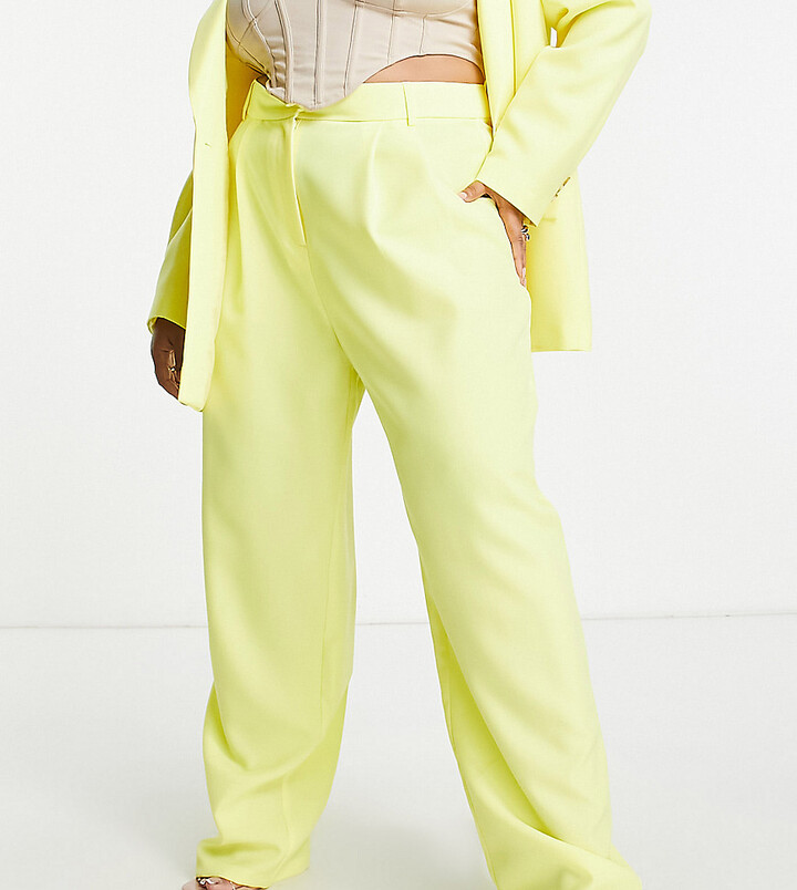 mustard yellow pant suit