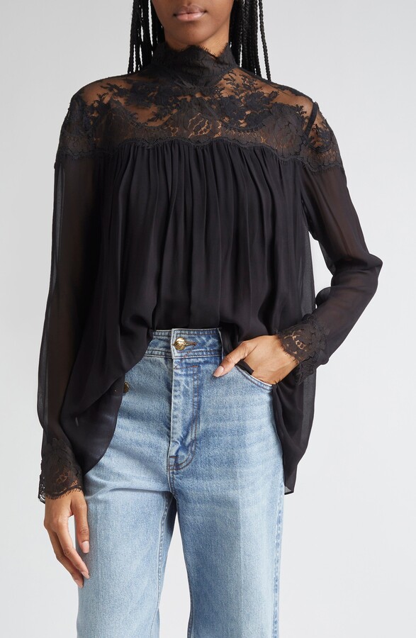 Zimmermann Hypnotic Lace Yoke Top