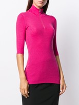 Thumbnail for your product : Prada Half-Zip Knitted Top